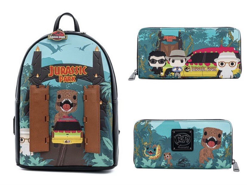 Loungefly Jurassic Park Mini Backpack and Wallet - Jurassic Park POP - In  Hand | eBay